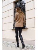 Loose turtleneck with sequin cappuccino pocket 321950 - Online store - Boutique